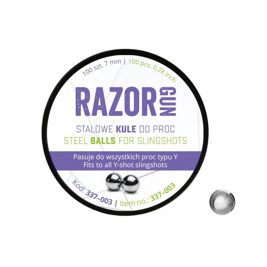 Kulki do procy RazorGun 7 mm 100 szt. — zdjęcie 1 z 2