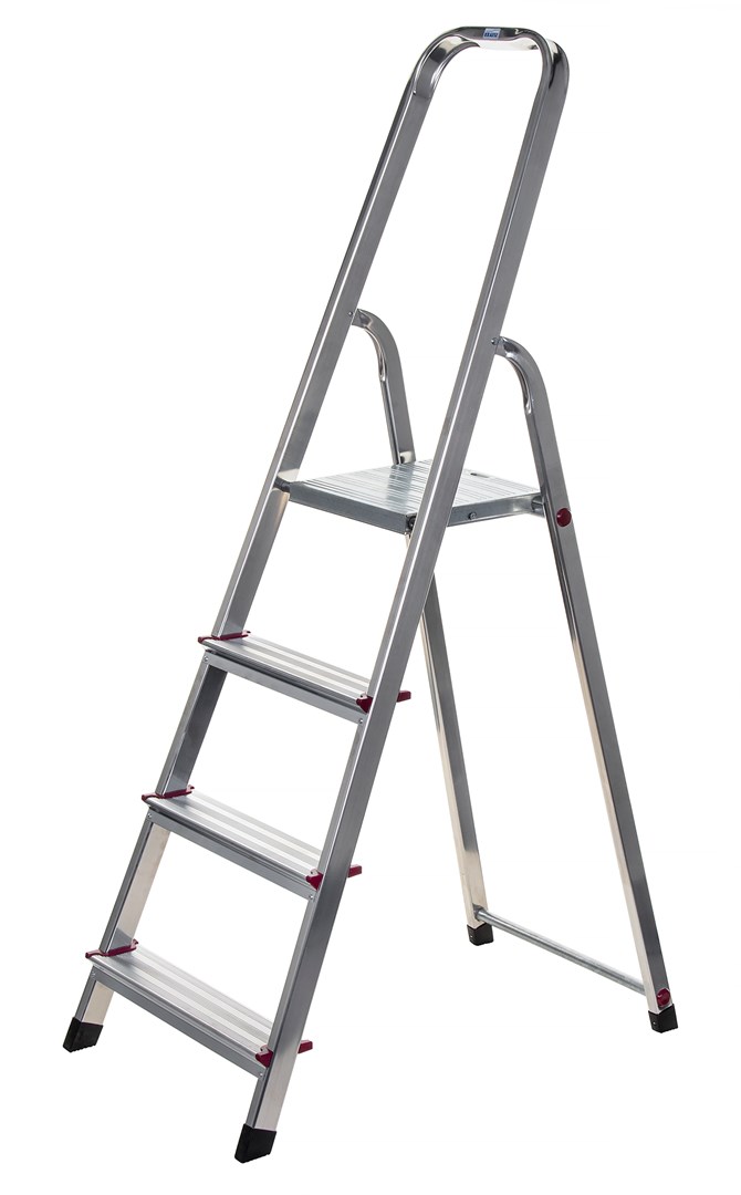 CORDA Drabina domowa aluminiowa 4 stopnie KRAUSE — zdjęcie 1 z 8
