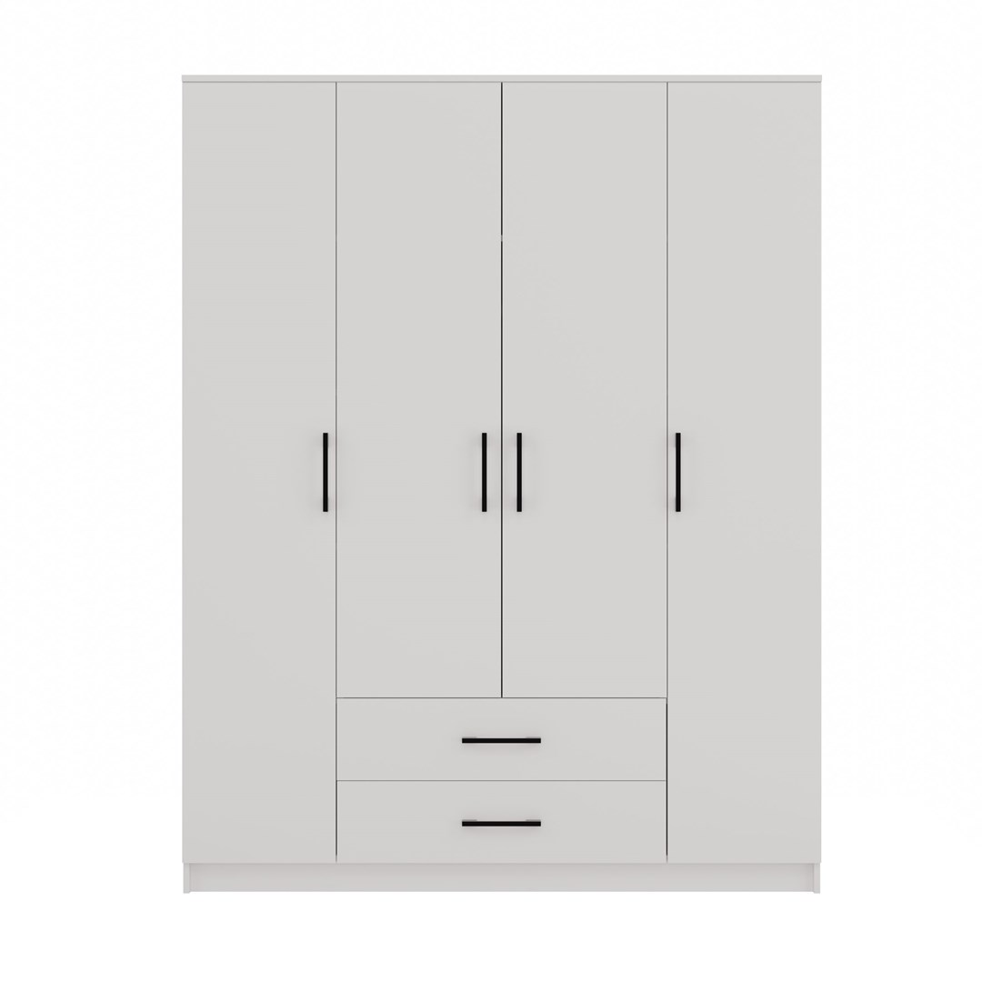 SZAFA ROMANA 160X205 BIAŁA BEZ LUSTRA — zdjęcie 1 z 6