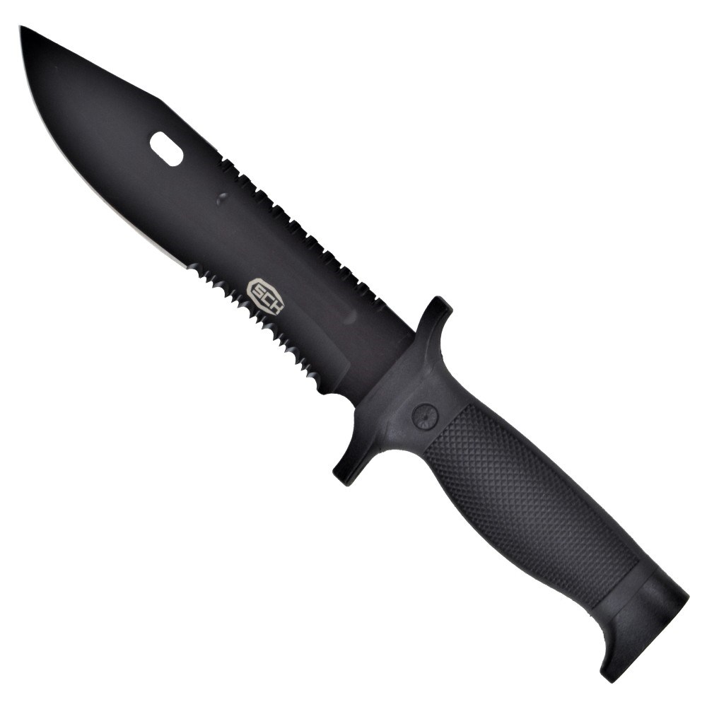 Nóż Taktyczny SCK 828-6 Black - Czarny Ostrze — zdjęcie 1 z 4