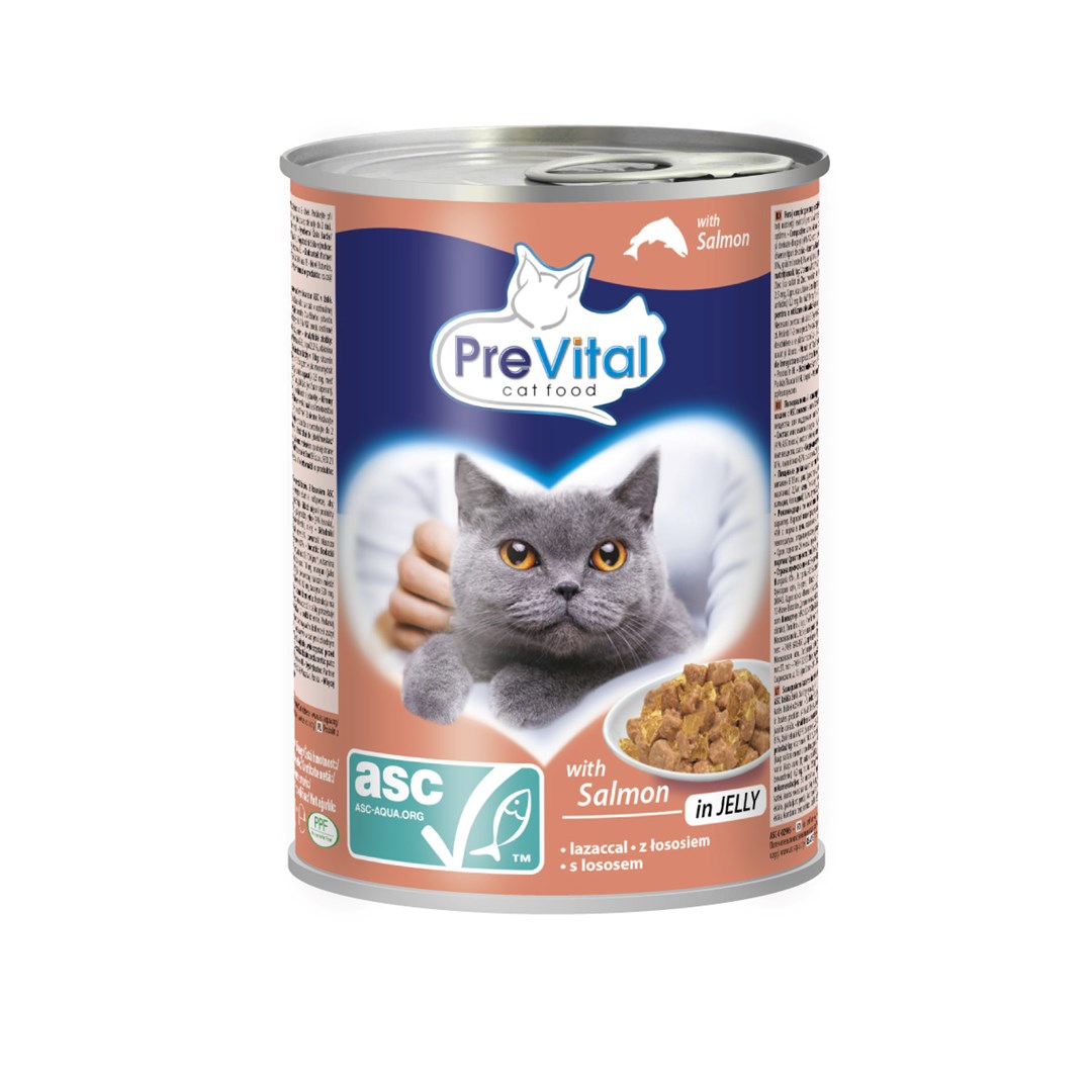 PREVITAL - Z łososiem ASC w galaretce - 0.415g — zdjęcie 1 z 3