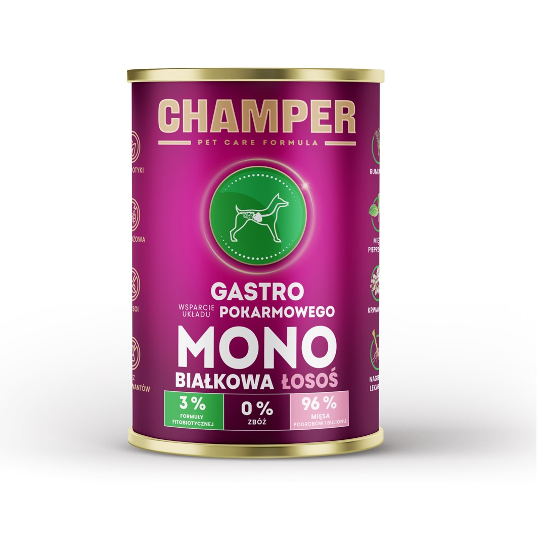 CHAMPER GASTRO MONOBIAŁKOWA łosoś 400g
