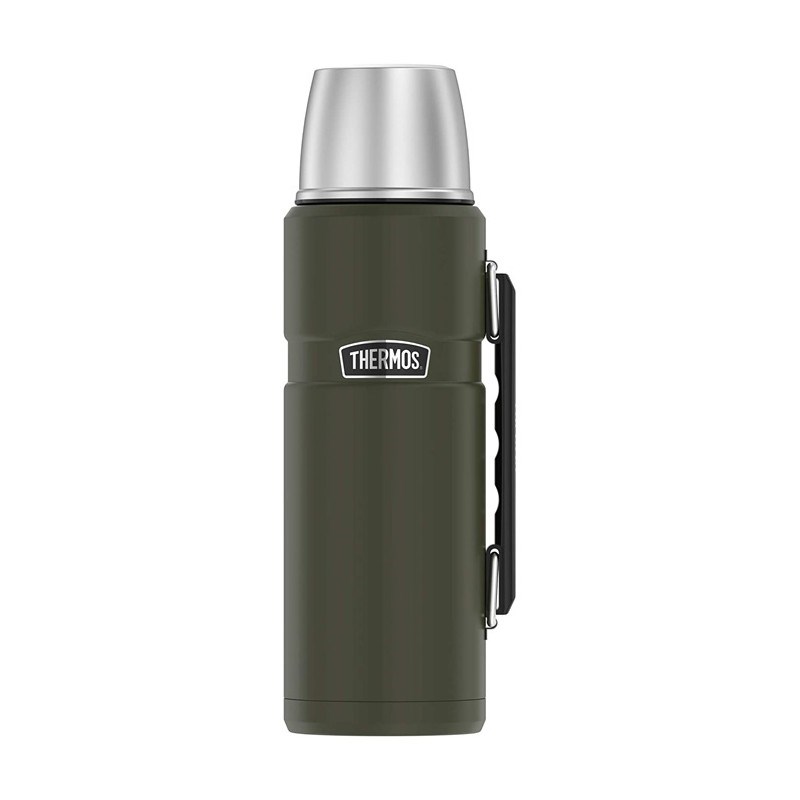 Termos z uchwytem na napoje 1,2l THERMOS - zieleń wojskowa — zdjęcie 1 z 4