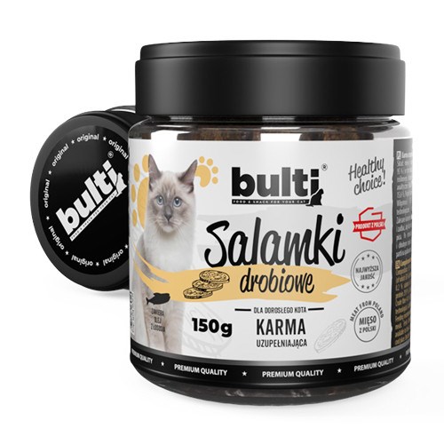BULTI Salamki drobiowe 150g dla kota — zdjęcie 1 z 2