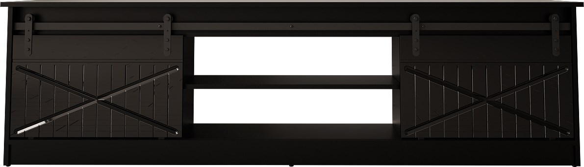 Szafka RTV GRANERO 200x56,7x35 czarny/czarny — zdjęcie 1 z 7