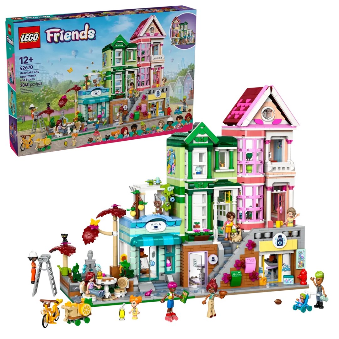 LEGO Friends 42670 - Mieszkania i sklepy w Heartlake — zdjęcie 1 z 8
