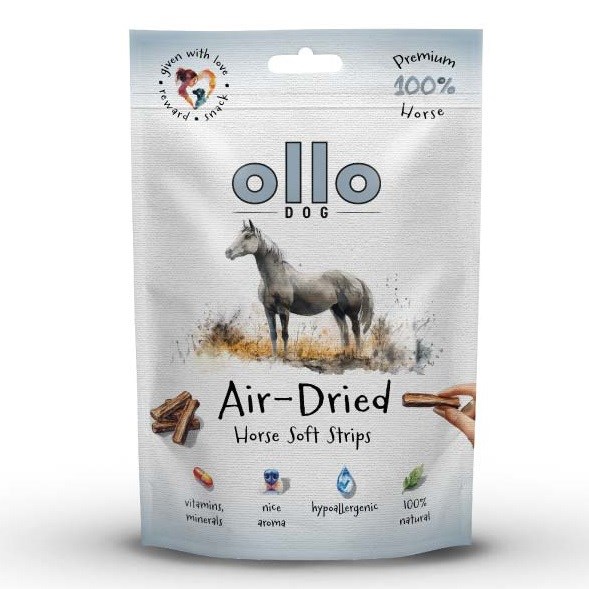 Ollo suszone paski przysmak z koniny 80g