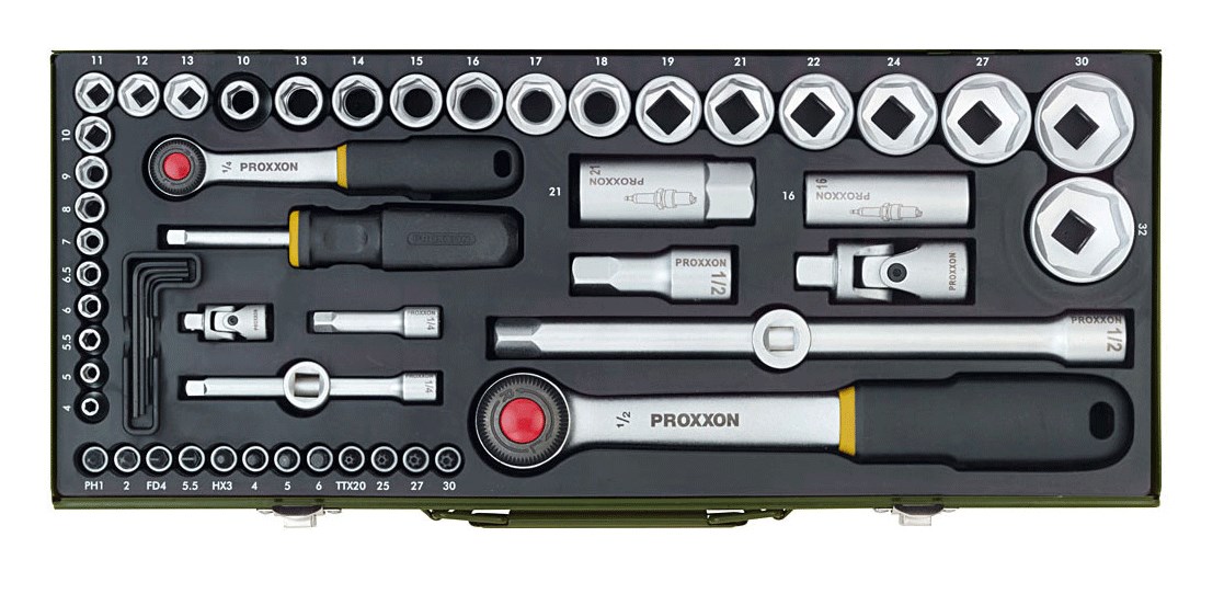 SOCKET SET 23040 - Zestaw gniazd 56 sztuk — zdjęcie 1 z 3
