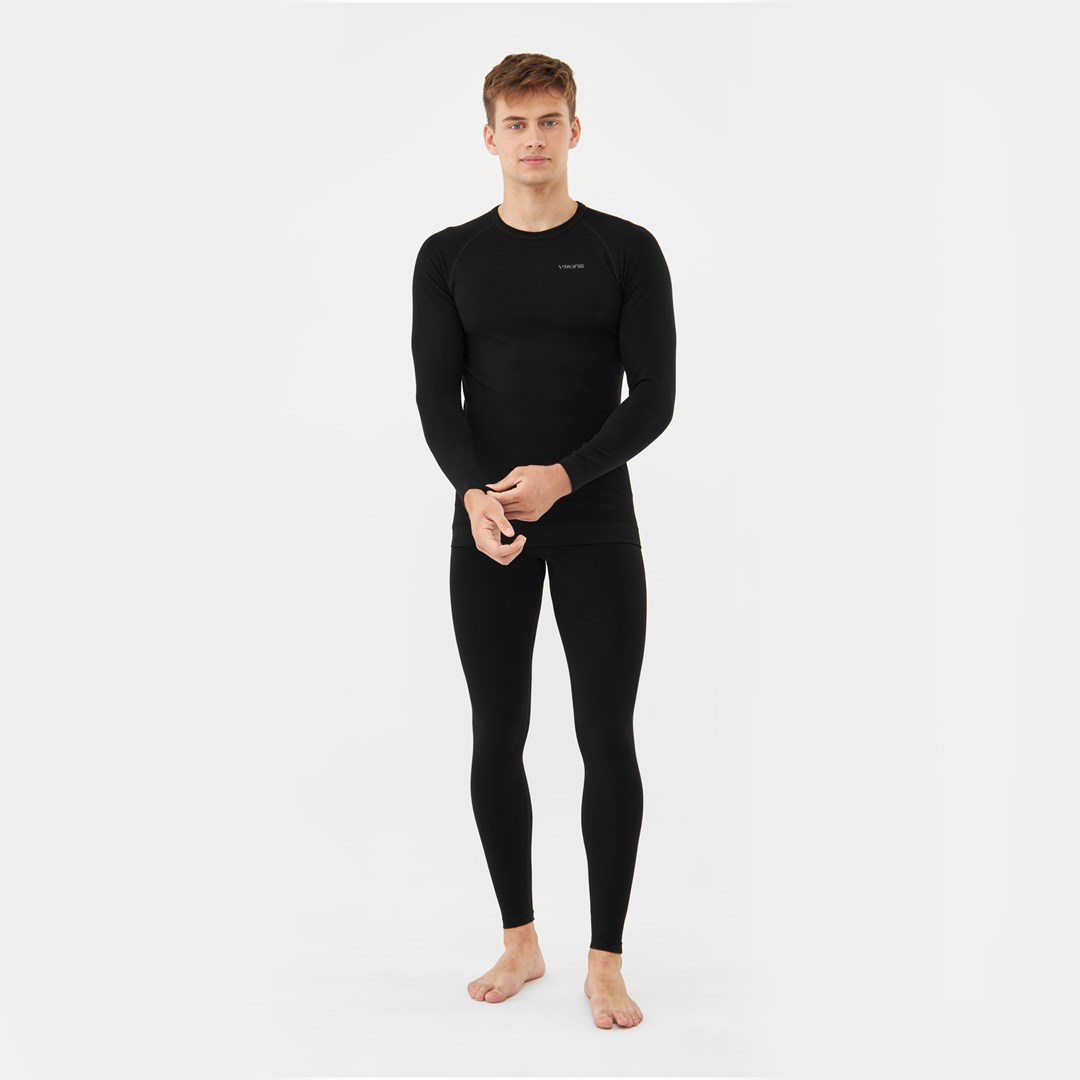 Bielizna termoaktywna VIKING Roni Set Bamboo M, czarna — zdjęcie 1 z 8