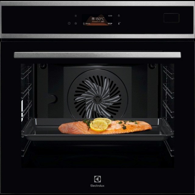 Piekarnik parowy ELECTROLUX EOB8S38X MealAssist SteamPro energia A++ szybkie nagrzewanie powłoka Antifingerprint prowadnice srebrno-czarny — zdjęcie 1 z 4