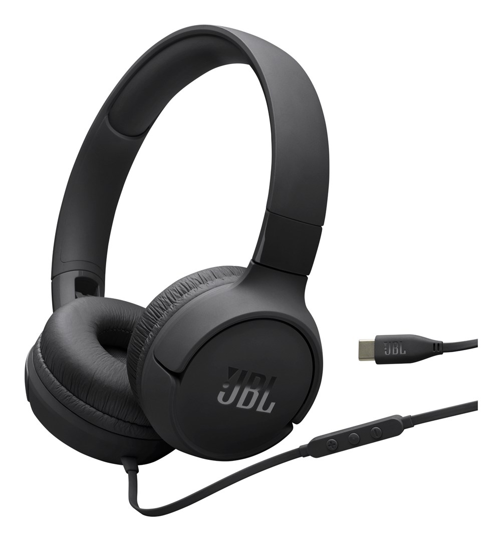 Słuchawki przewodowe JBL Tune 520 USB-C Czarne — zdjęcie 1 z 8