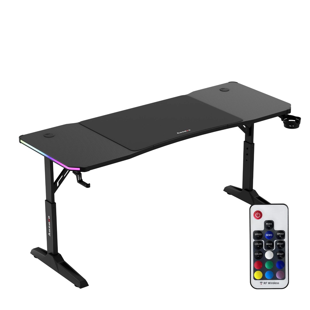 Biurko gamingowe Huzaro Hero 4.6 RGB Black — zdjęcie 1 z 8
