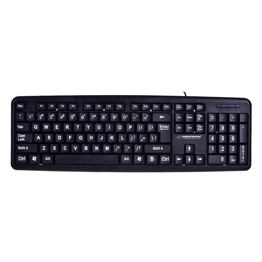 Klawiatura Esperanza Florida EK129 USB 2.0 Czarna — zdjęcie 1 z 3