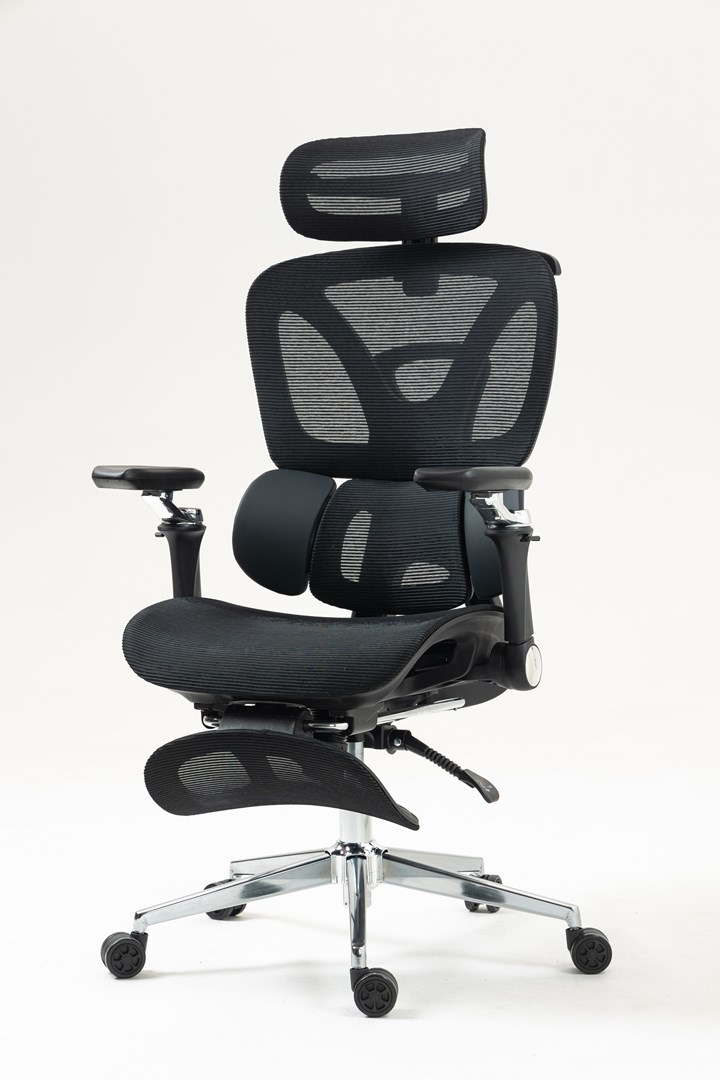 Activejet Fotel biurowy Ergonomiczny YK848 czarny — zdjęcie 1 z 8