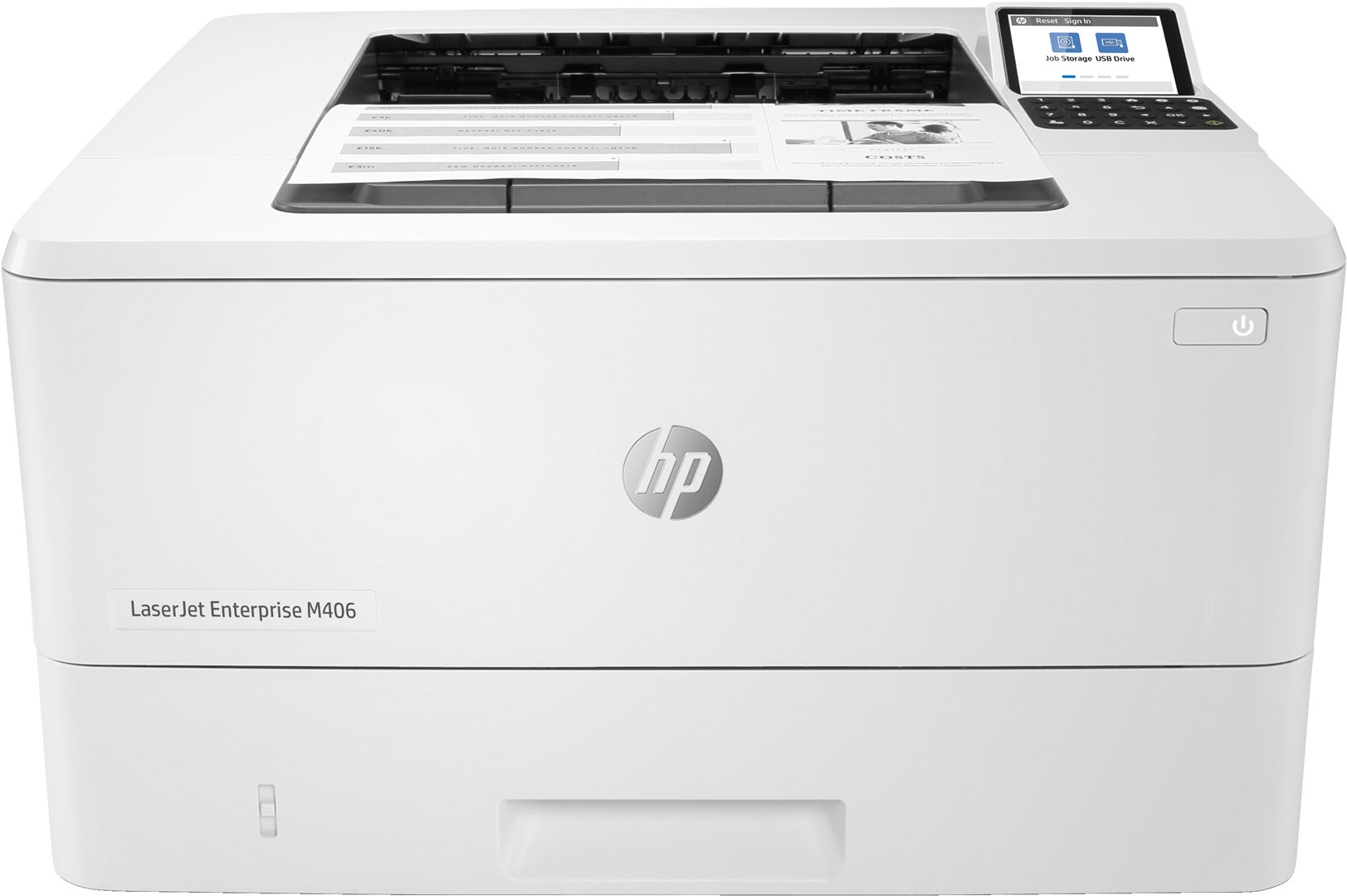 DRUKARKA HP LASERJET M406Dn - 9 Skrzyni Zbiorczych — zdjęcie 1 z 8