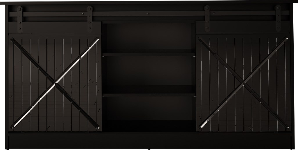 Komoda Granero 160x80x35 czarny/czarny poł — zdjęcie 1 z 7