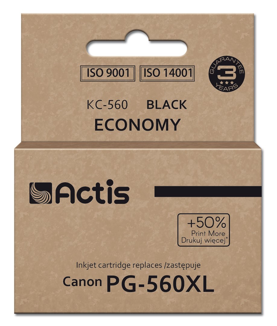 Actis KC-560 Tusz Zamiennik Canon PG-560XL CZARNY 22ml — zdjęcie 1 z 2