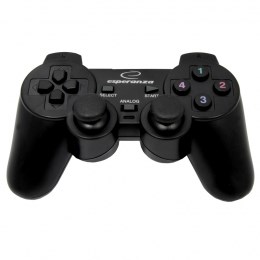 Gamepad Esperanza EG106 (PC, PS2, PS3; kolor czarny) — zdjęcie 1 z 2