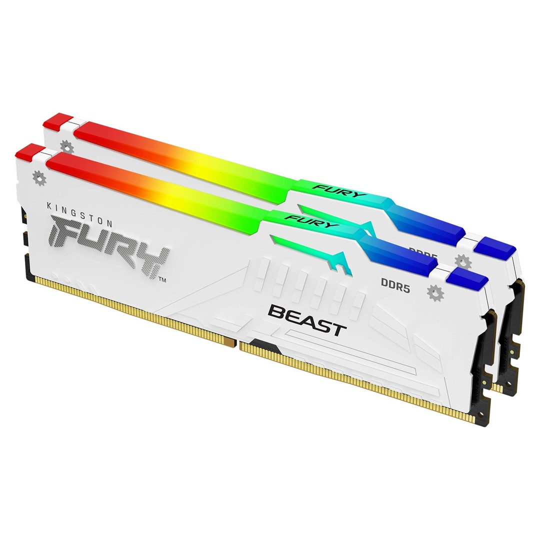 Kingston FURY Beast DDR5 Biały RGB 5600 CL40