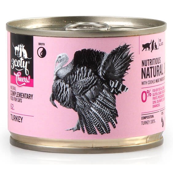 3Coty TURKEY Cheers! 160g Mokra Karma Kocurek — zdjęcie 1 z 5