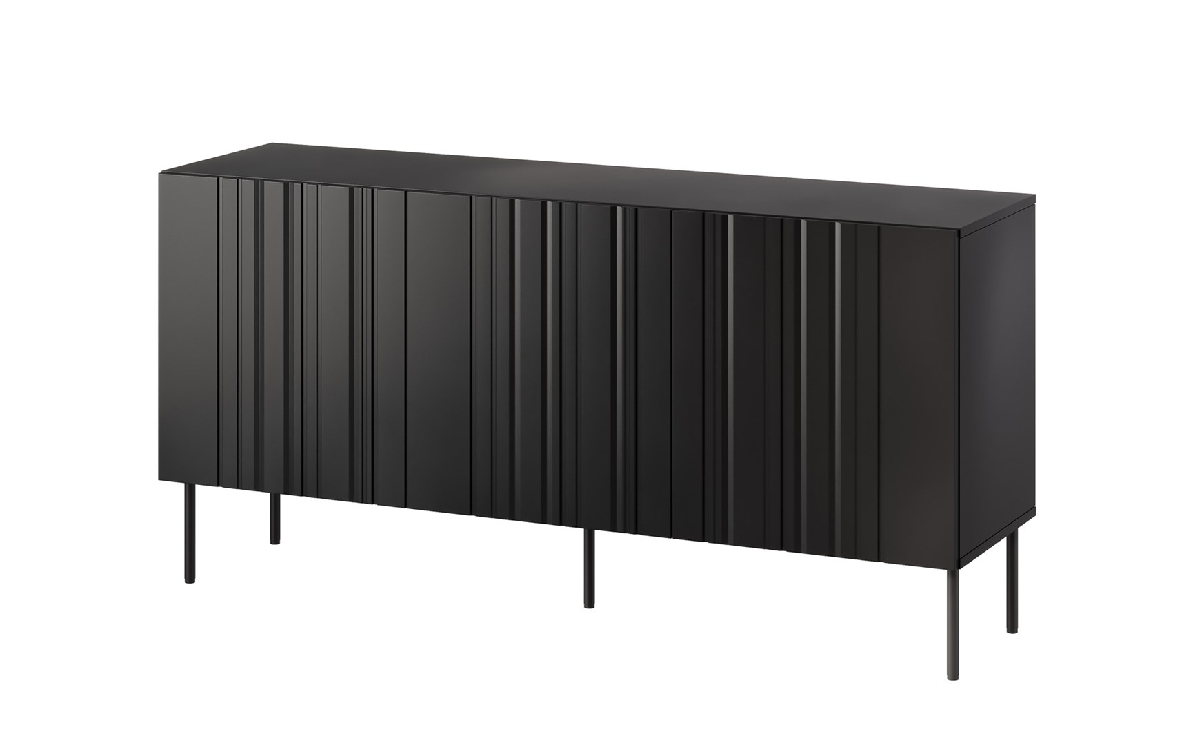 Komoda ISLA 150,5x40x75 czarny mat — zdjęcie 1 z 4