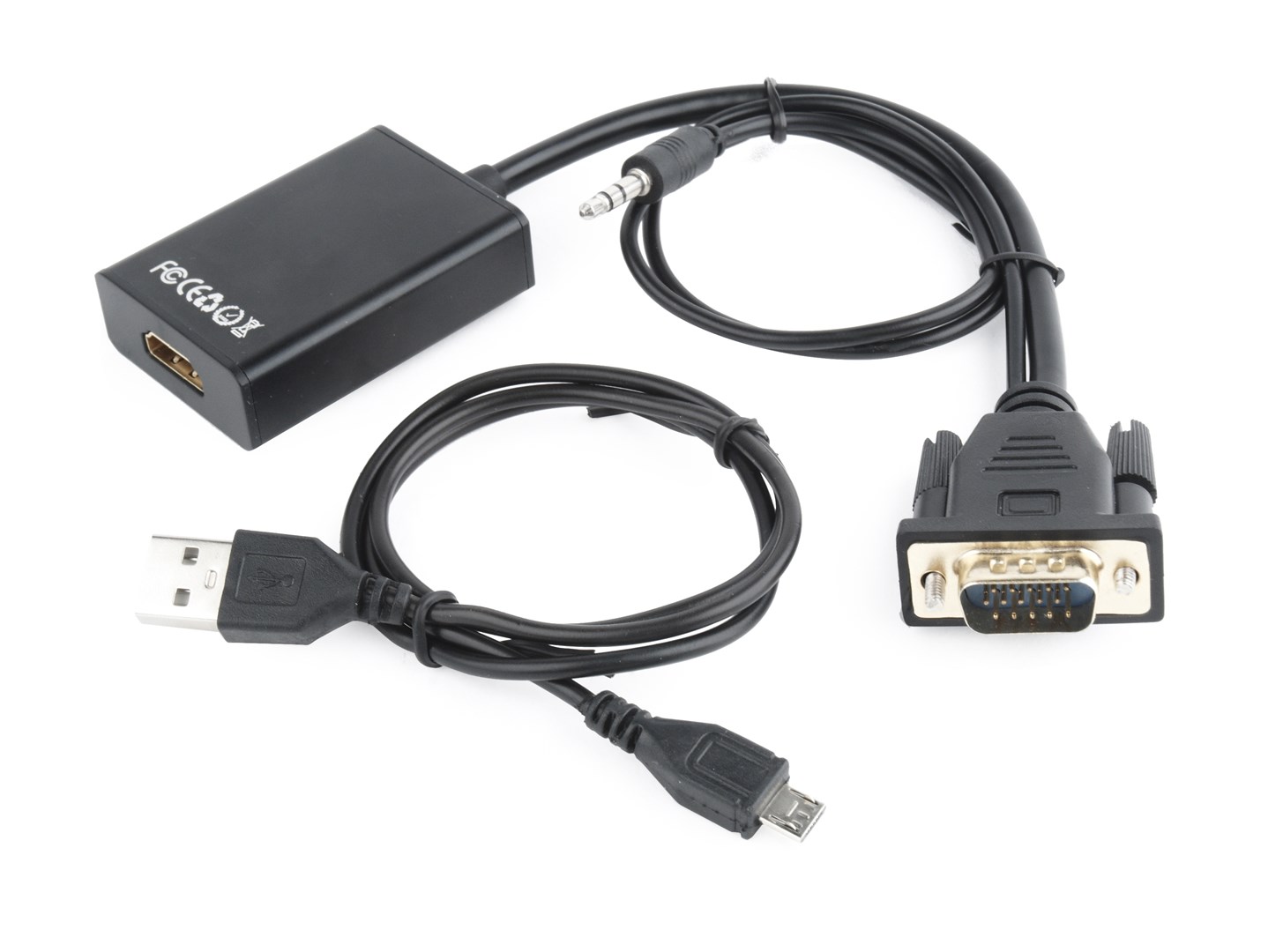 Adapter GEMBIRD A-VGA-HDMI-01 HDMI do VGA — zdjęcie 1 z 4