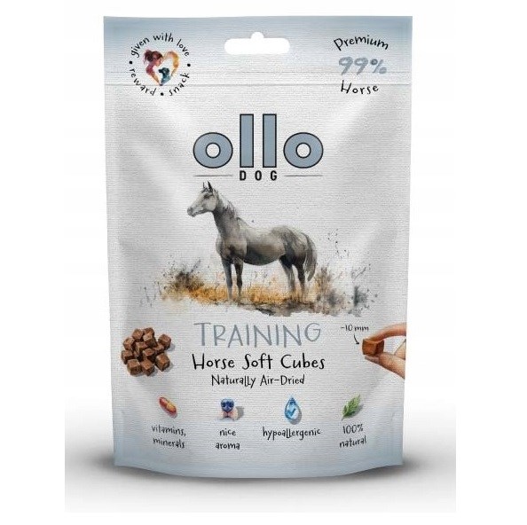Ollo Air Dried Horse Cubes 80g dla psa — zdjęcie 1 z 4
