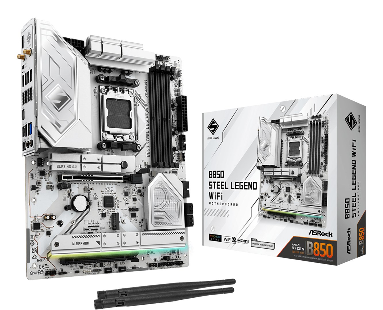 Płyta główna Asrock B850 STEEL LEGEND WIFI Socket AM5 — zdjęcie 1 z 6