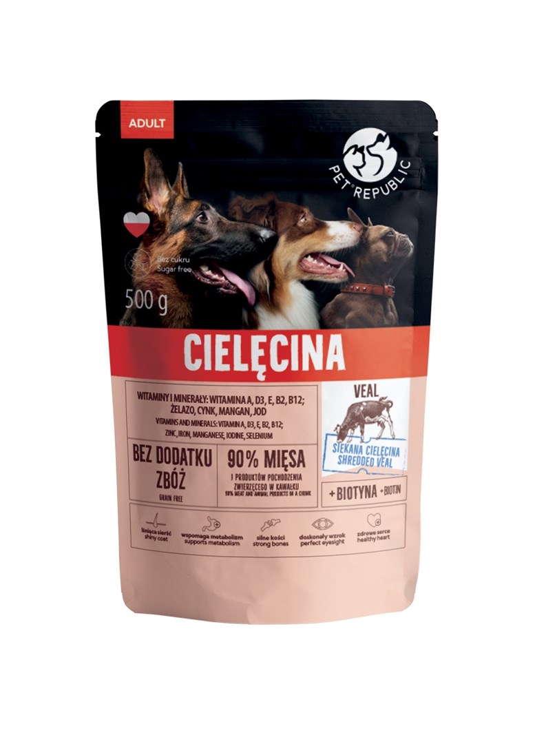 PetRepublic karma mokra z cielęciną 500g