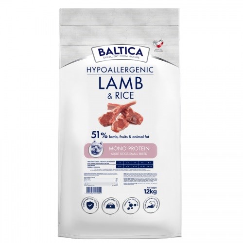 BALTICA NUTRACEUTIC Hypoallergenic Lamb & Rice XS/S 12kg — zdjęcie 1 z 2