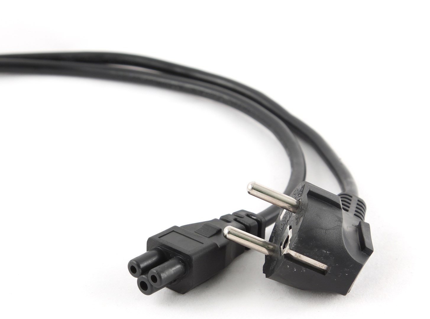 GEMBIRD KABEL ZASILAJĄCY CEE 7/7 -> C5 1,8M CZARNY — zdjęcie 1 z 2