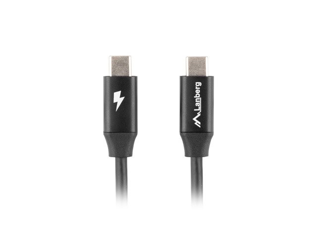 LANBERG KABEL USB-C 2.0 1M CZARNY — zdjęcie 1 z 3