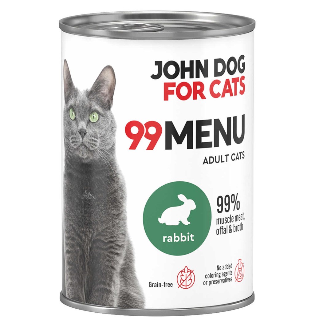 John Dog 99 Menu Królik dla Kota 400g