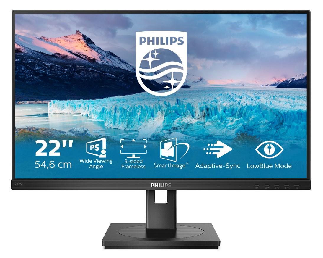 MONITOR PHILIPS LED 21,5" 222S1AE/00 — zdjęcie 1 z 7