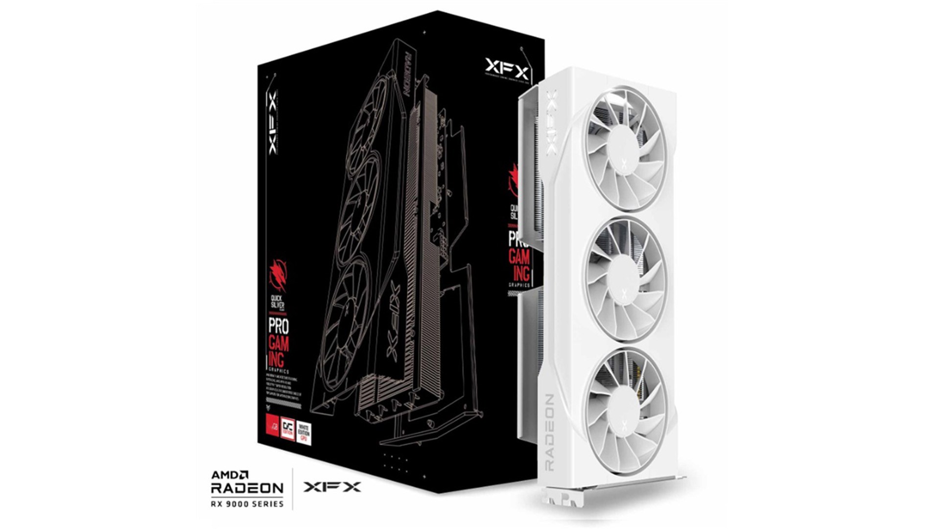 Karta graf. XFX SWIFT RX 9060XT OC White 3-FAN 16GB — zdjęcie 1 z 7
