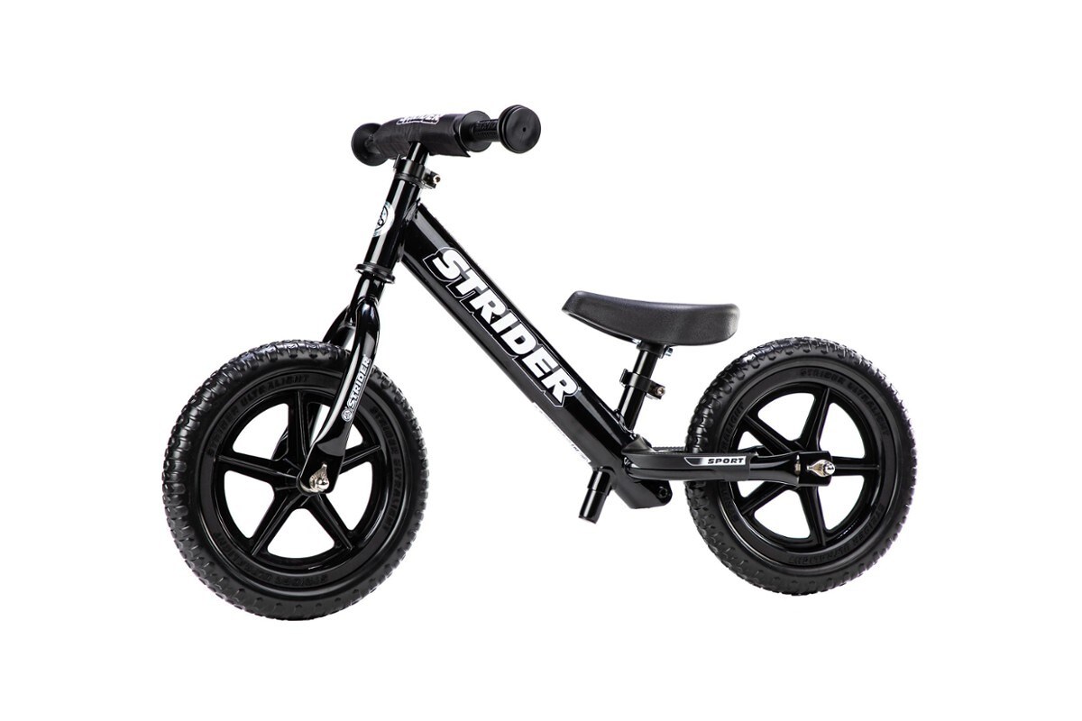 Strider Rowerek Biegowy 12" Sport Black Czarny — zdjęcie 1 z 7