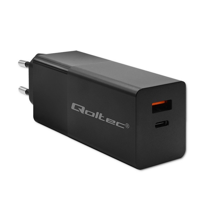 QOLTEC GAN POWER PRO | 100W | 5-20V | 1.5-5A | Czarna — zdjęcie 1 z 7