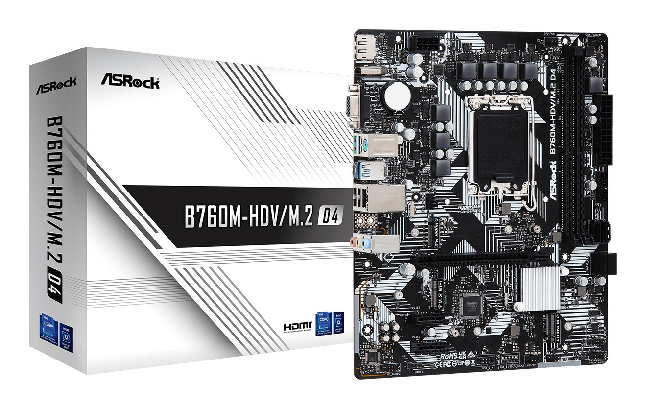 Płyta główna Asrock B760M-HDV/M.2 D4 — zdjęcie 1 z 6
