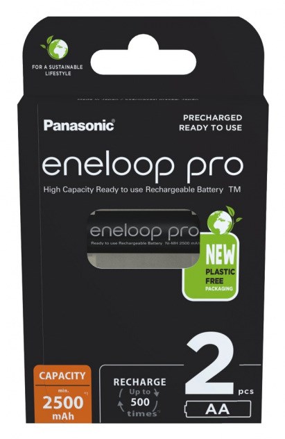 PANASONIC ENELOOP PRO AA 2500mAh 2 szt — zdjęcie 1 z 3