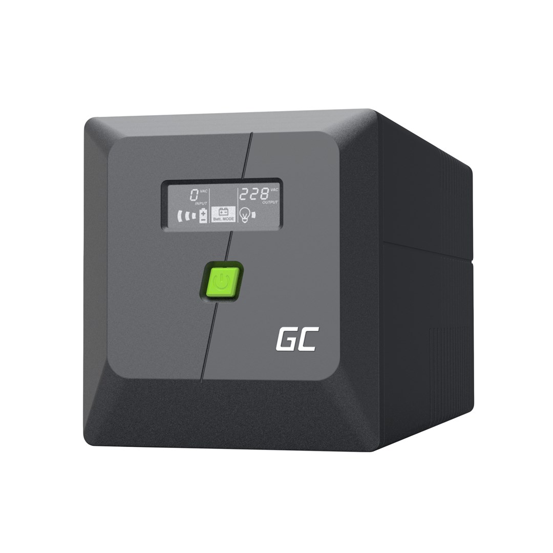 GREEN CELL UPS POWERPROOF 600W/1000VA Sinusoida — zdjęcie 1 z 8