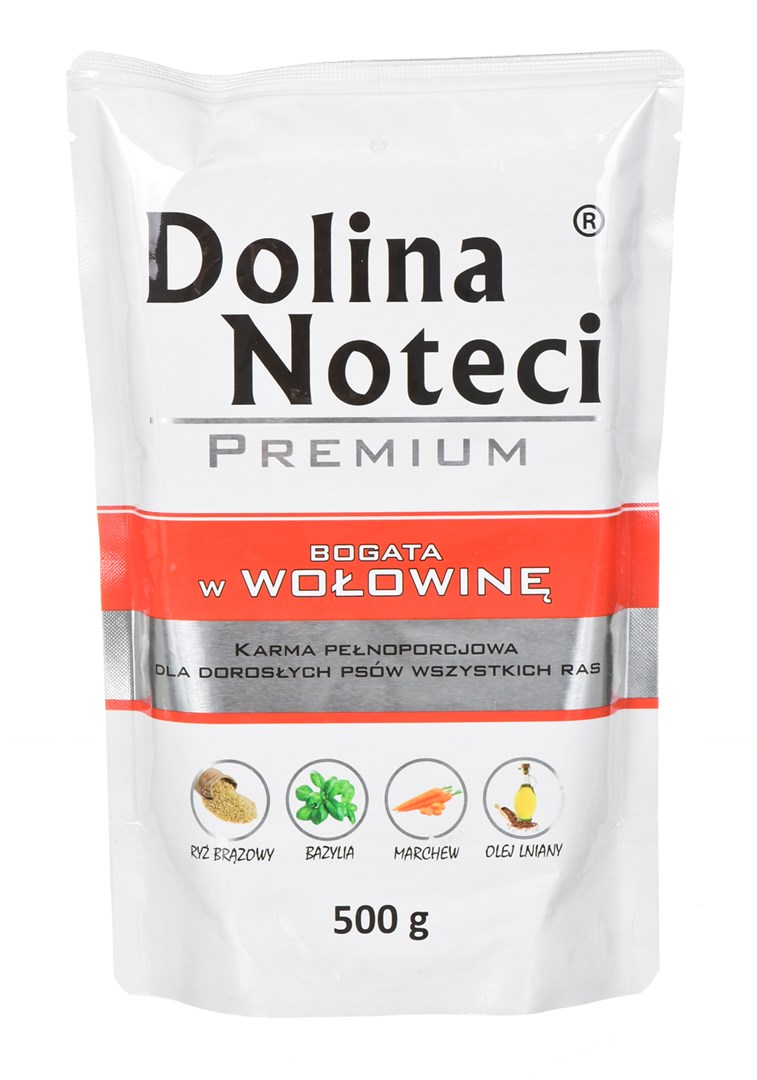 DOLINA NOTECI Premium wołowina - 500g mokra karma