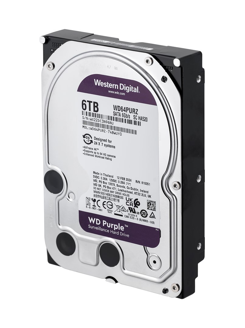 Dysk HDD WD Purple WD64PURZ 6 TB 3.5" — zdjęcie 1 z 5