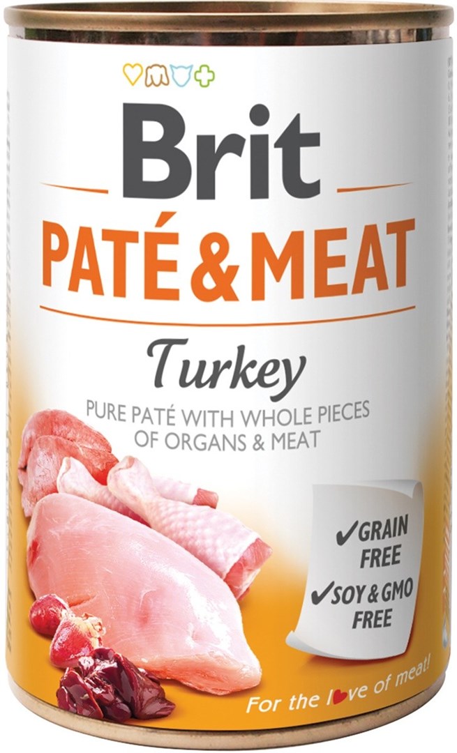 BRIT PATÉ & MEAT z indykiem - 400 g puszka