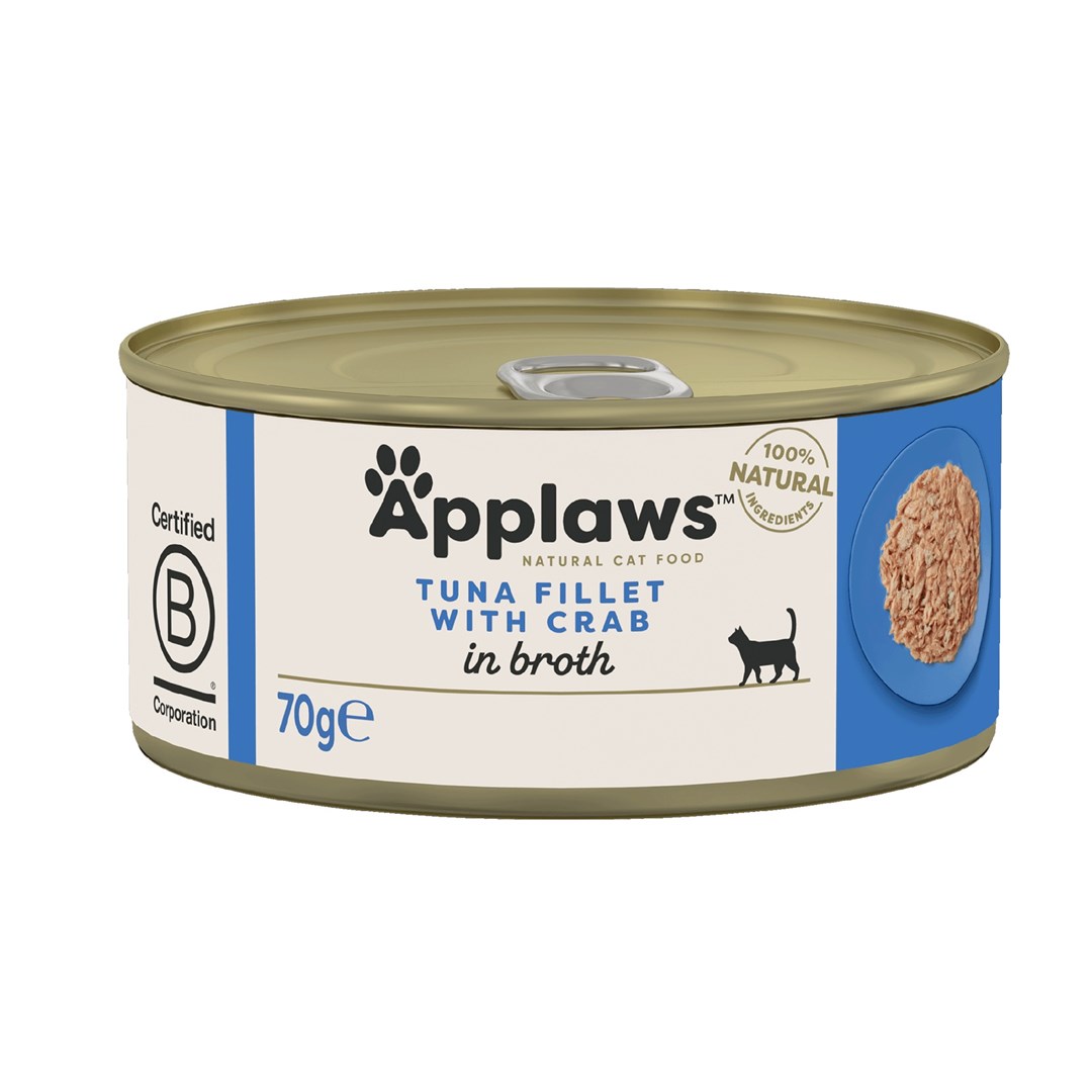 APPLAWS CAT Filet z tuńczyka i kraby - 70g