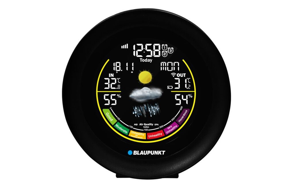 Stacja pogodowa BLAUPUNKT WS35BK APP, czarny — zdjęcie 1 z 7