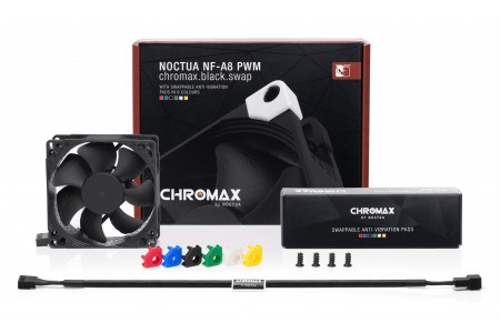 Wentylator NOCTUA NF-A8 PWM chromax.black.swap 7 łopatek — zdjęcie 1 z 6
