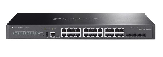 Switch TP-LINK SG5428X - Czarny, LED — zdjęcie 1 z 5