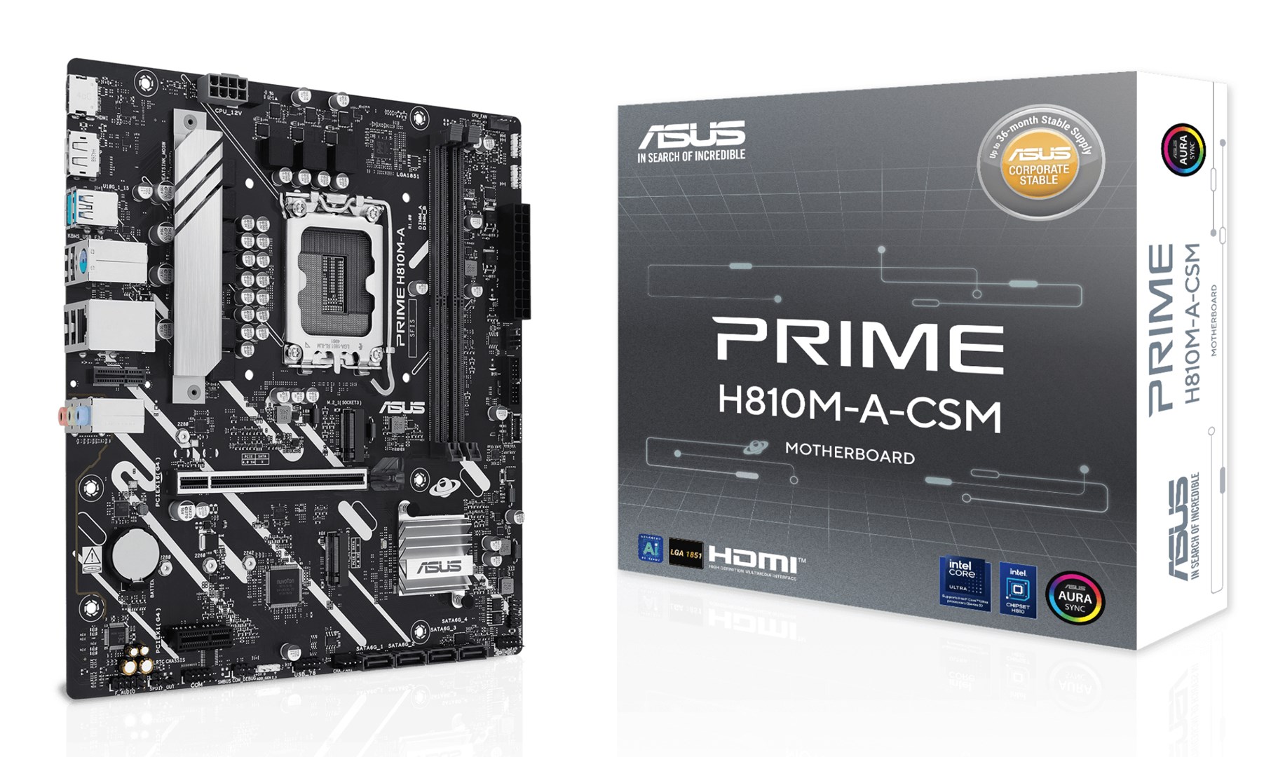 Płyta główna ASUS PRIME H810M-A-CSM Socket 1851 — zdjęcie 1 z 6