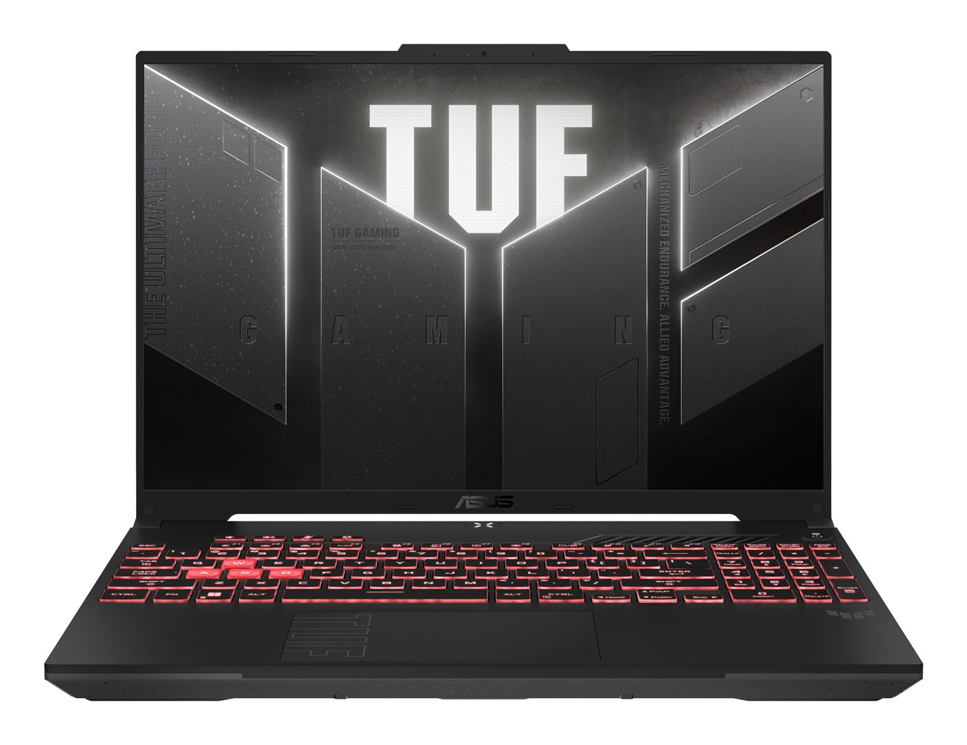 ASUS TUF Gaming A16 FA607NUG-RL117 Ryzen 7 7445HS 16.0"FHD+ 144Hz Value IPS-level AG 16GB DDR5 5600 SSD512 WLAN+BT LAN GeForce RTX 4050 6GB Cam720p 56WHrs NoOS Mecha Gray — zdjęcie 1 z 8