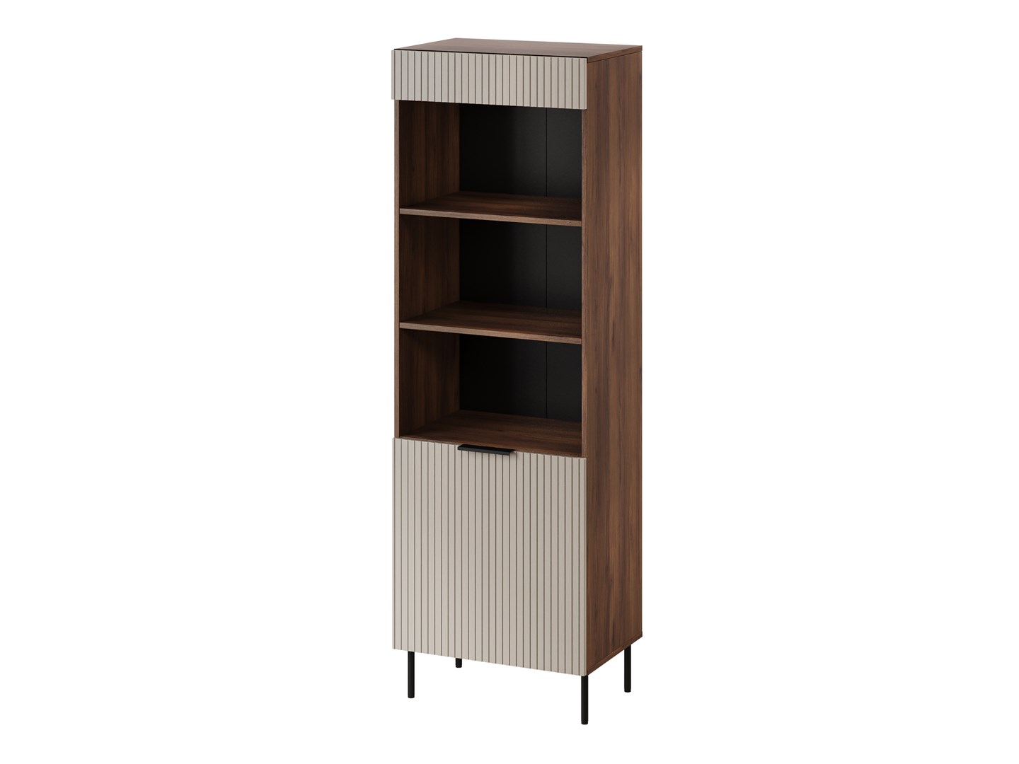 Regał 3 ALMERA 60x42x185 orzech/kaszmir — zdjęcie 1 z 4